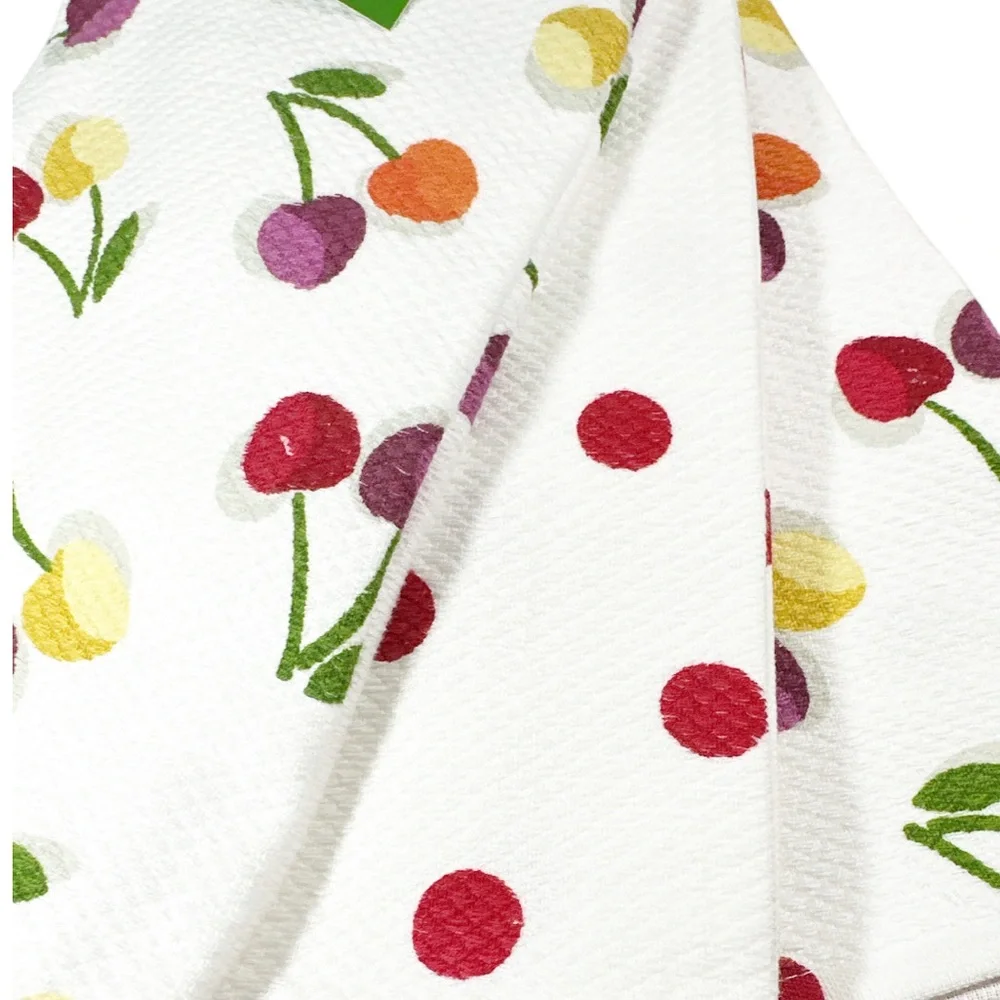 NEW Kate Spade CHERRY DESIGN Kitchen Towel Set/3